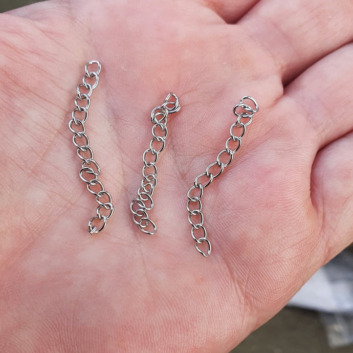 Förlängningskedja i rostfritt stål, 4 mm