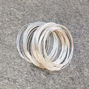 Memorywire för armband - silverfärg