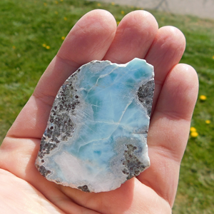 Larimar, 57 gram - halvpolerad