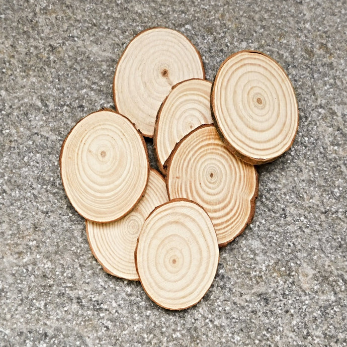 Platta träskivor, cabochon