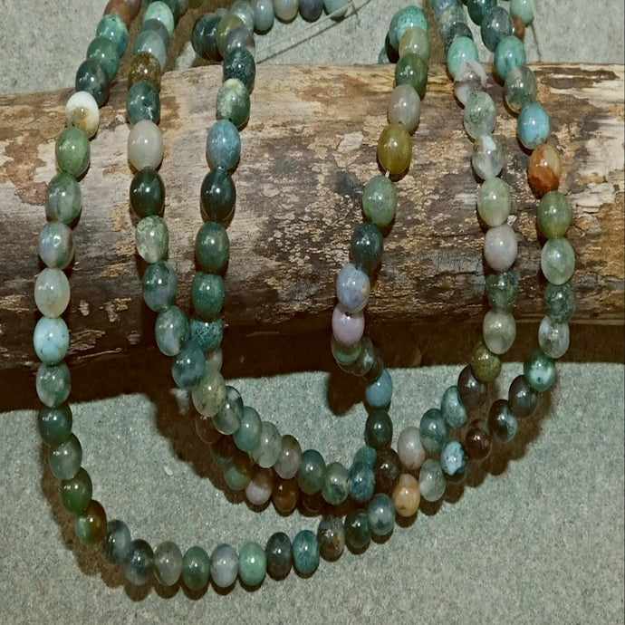 Indian agat 6 mm, sträng