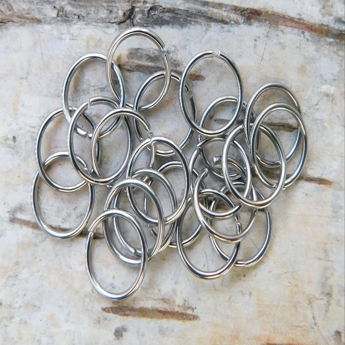 Bindringar i rostfritt stål, 10x1 mm - 100 pack