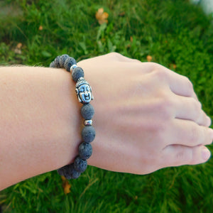 Armband, lava med buddha