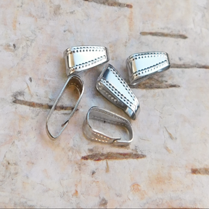 Bails / berlockhållare i rostfritt stål - 11x4 mm