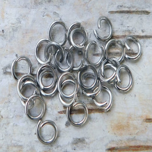 Bindringar i rostfritt stål, 6x1 mm - 100 pack