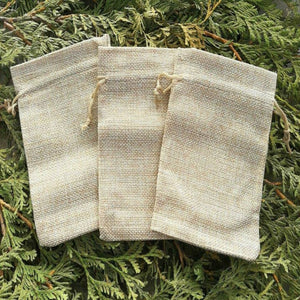 Jutepåse Beige, 14x10 mm