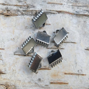 Platta klämavslut i rostfritt stål - 10x6 mm
