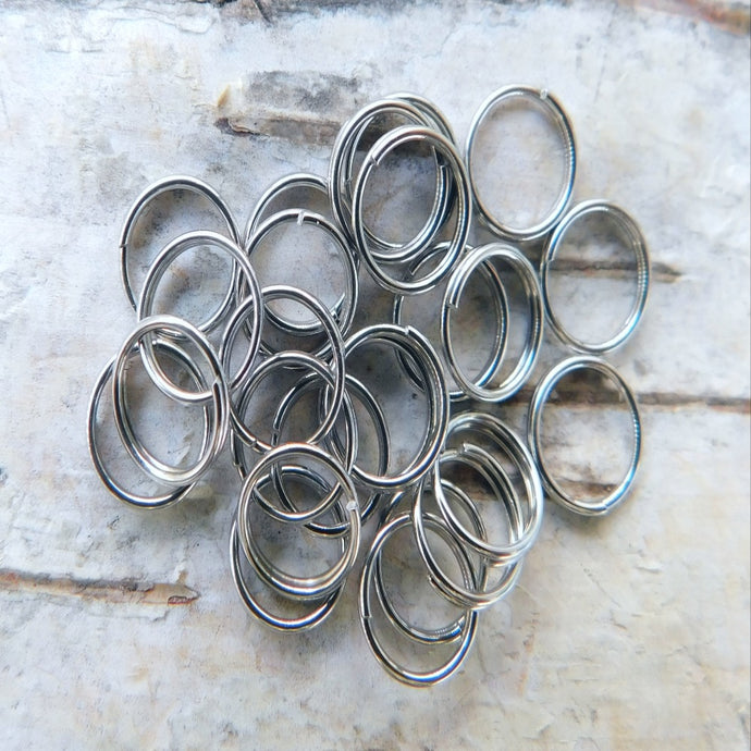 Dubbla motringar i rostfritt stål, 7 mm - 100 pack