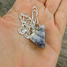 Ladda upp bild till gallerivisning, Halsband, Dendrit agat och sterling silver 925
