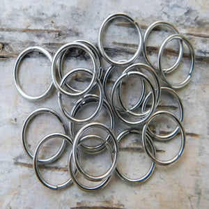 Bindringar i rostfritt stål, 15x1 mm - 30 pack