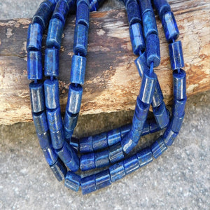 Lapis Lazuli cylinder, 10x6 mm