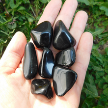Ladda upp bild till gallerivisning, Svart Obsidian, trumlad
